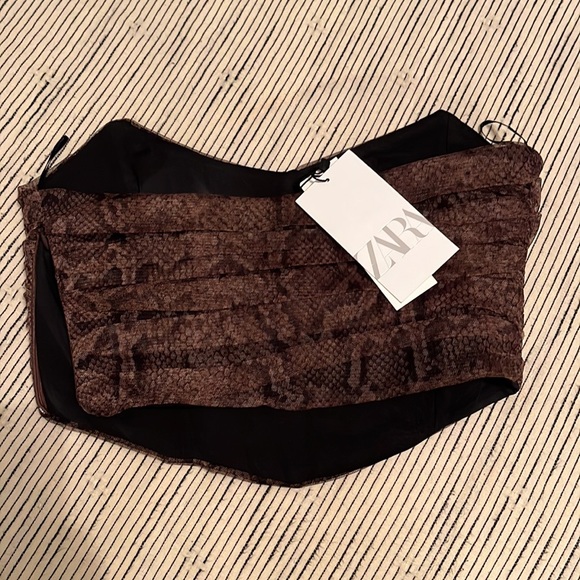Zara strapless crop top - Picture 3 of 6